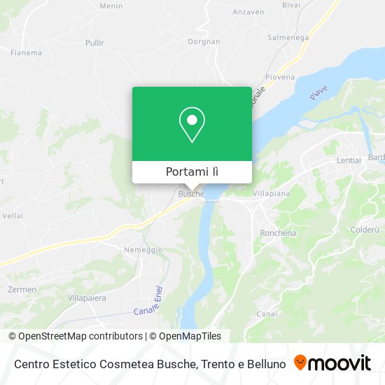 Mappa Centro Estetico Cosmetea Busche