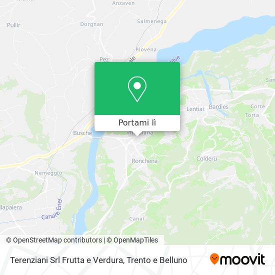 Mappa Terenziani Srl Frutta e Verdura
