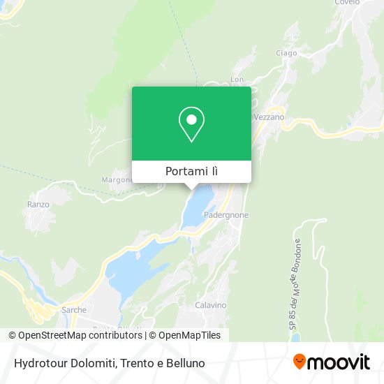 Mappa Hydrotour Dolomiti