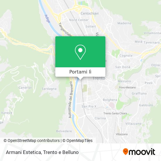 Mappa Armani Estetica