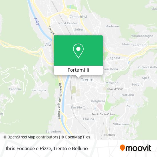 Mappa Ibris Focacce e Pizze