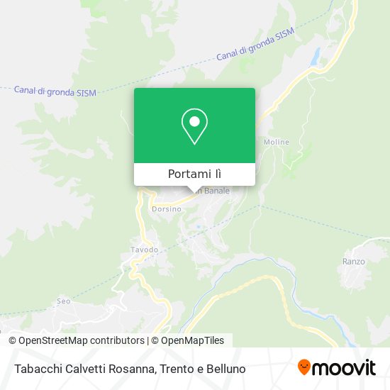 Mappa Tabacchi Calvetti Rosanna