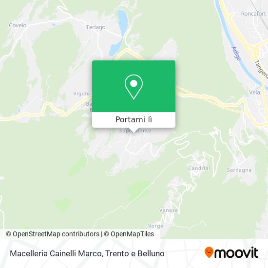 Mappa Macelleria Cainelli Marco