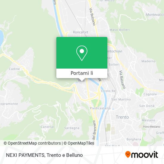 Mappa NEXI PAYMENTS