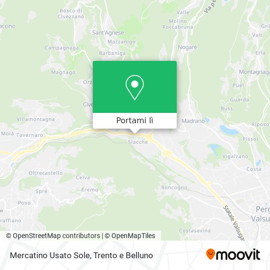 Mappa Mercatino Usato Sole
