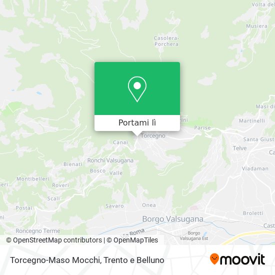 Mappa Torcegno-Maso Mocchi