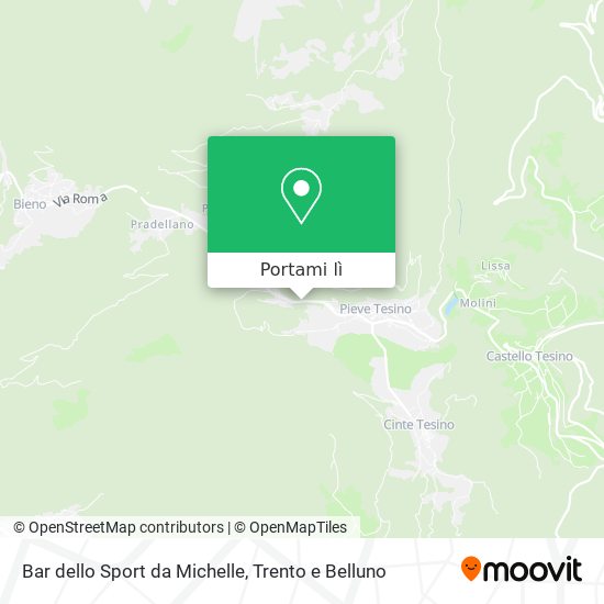 Mappa Bar dello Sport da Michelle