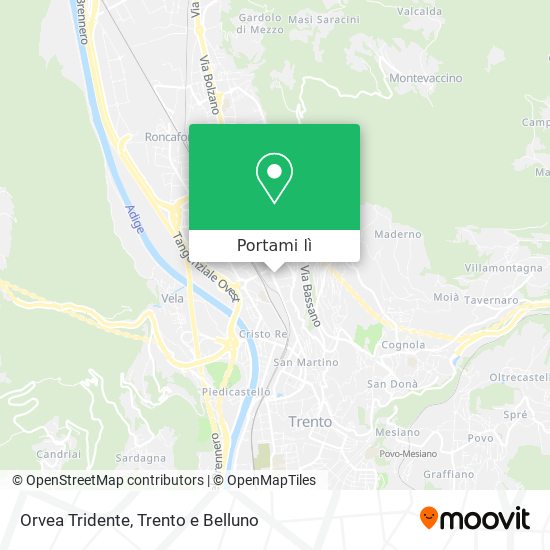 Mappa Orvea Tridente
