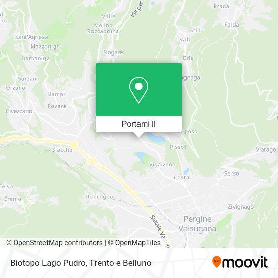 Mappa Biotopo Lago Pudro