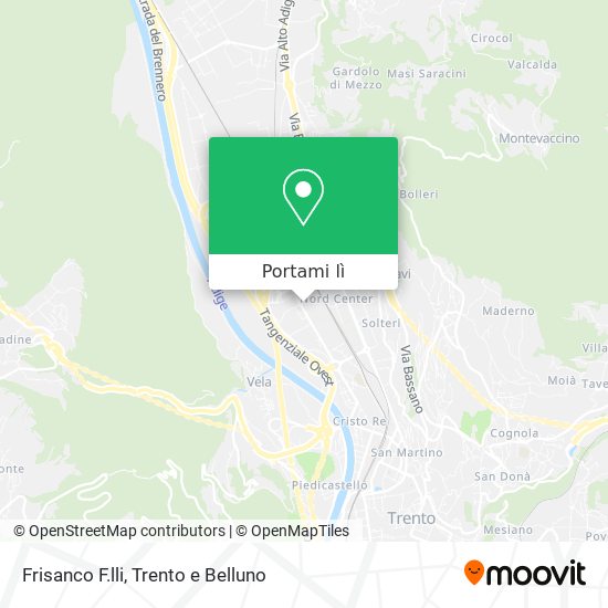 Mappa Frisanco F.lli