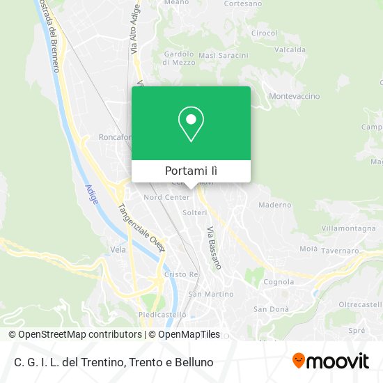 Mappa C. G. I. L. del Trentino