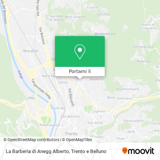 Mappa La Barberia di Anegg Alberto