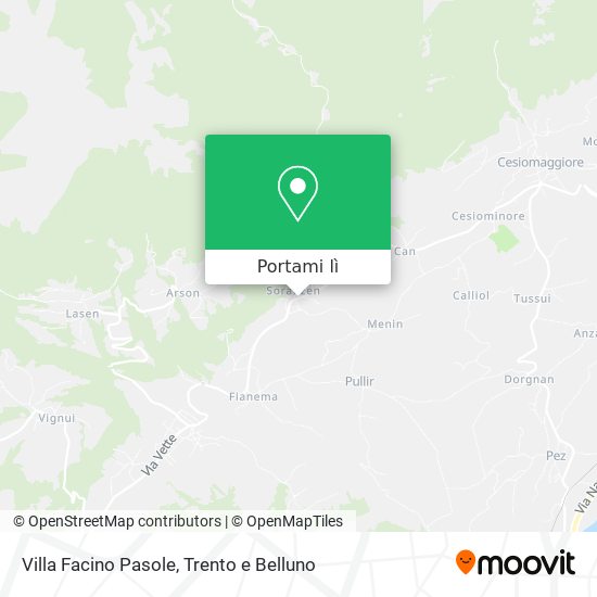 Mappa Villa Facino Pasole
