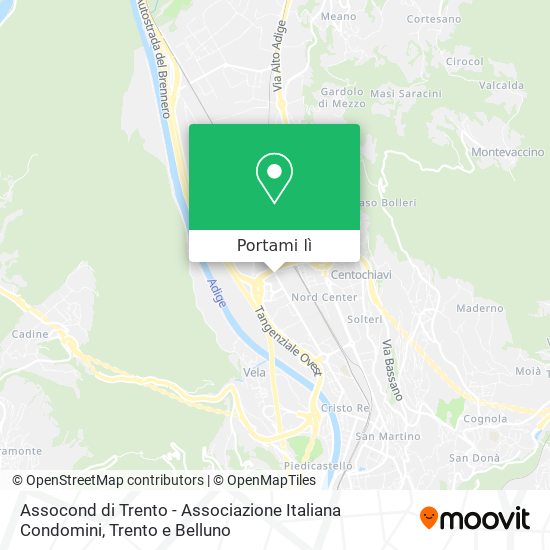 Mappa Assocond di Trento - Associazione Italiana Condomini
