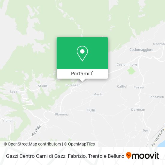 Mappa Gazzi Centro Carni di Gazzi Fabrizio