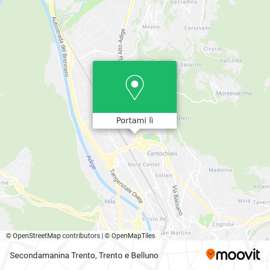 Mappa Secondamanina Trento
