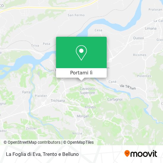 Mappa La Foglia di Eva