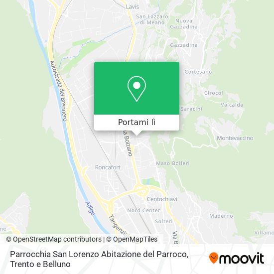 Mappa Parrocchia San Lorenzo Abitazione del Parroco