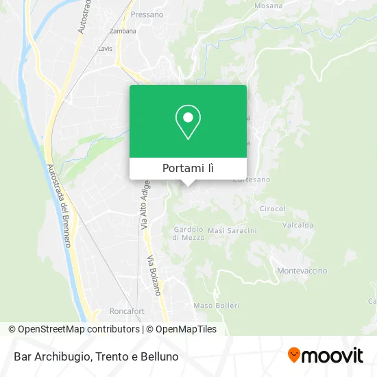 Mappa Bar Archibugio