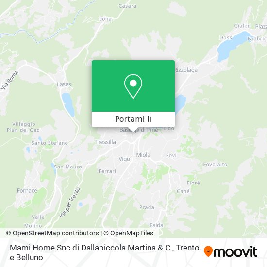 Mappa Mami Home Snc di Dallapiccola Martina & C.