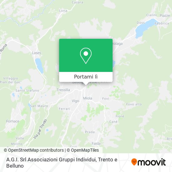 Mappa A.G.I. Srl Associazioni Gruppi Individui