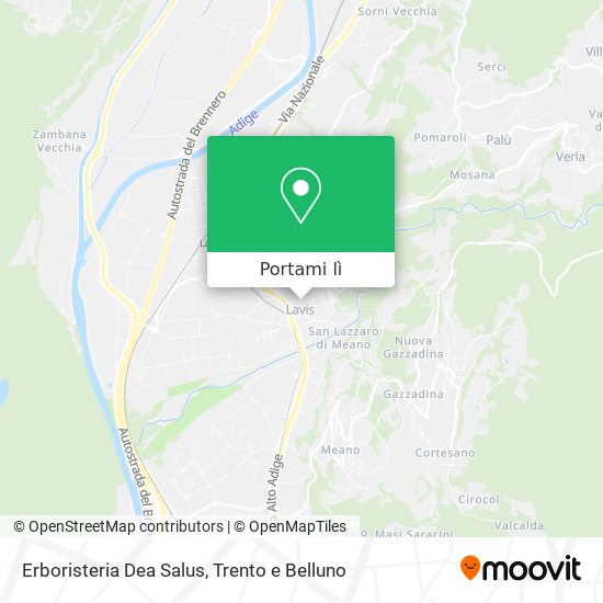Mappa Erboristeria Dea Salus