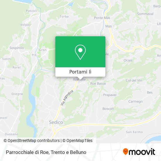 Mappa Parrocchiale di Roe