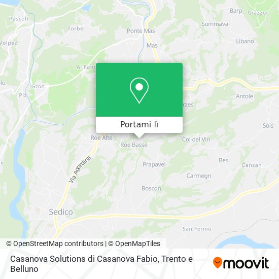 Mappa Casanova Solutions di Casanova Fabio