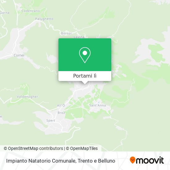 Mappa Impianto Natatorio Comunale