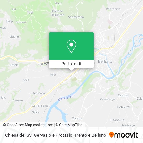 Mappa Chiesa dei SS. Gervasio e Protasio