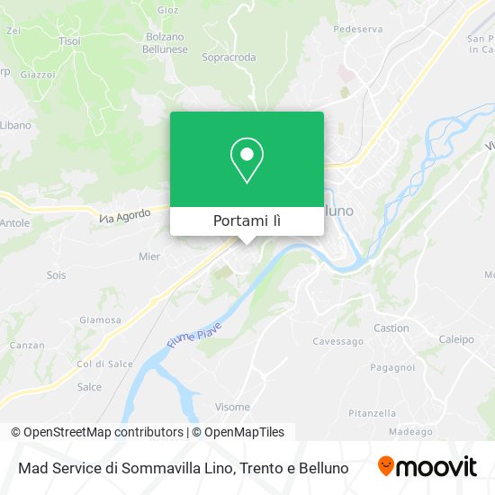 Mappa Mad Service di Sommavilla Lino