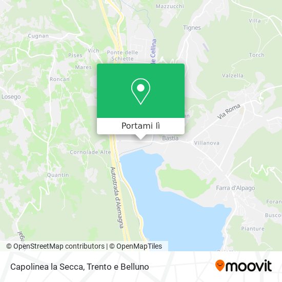Mappa Capolinea la Secca