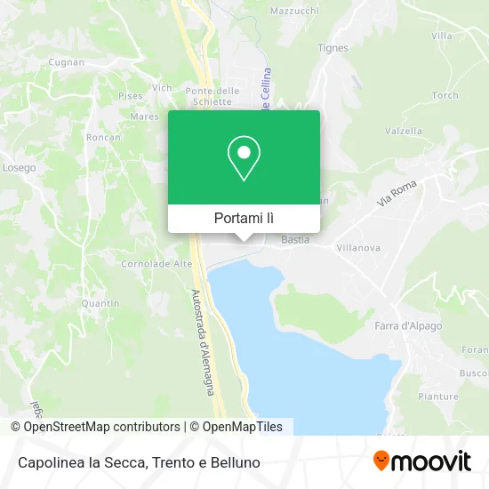 Mappa Capolinea la Secca