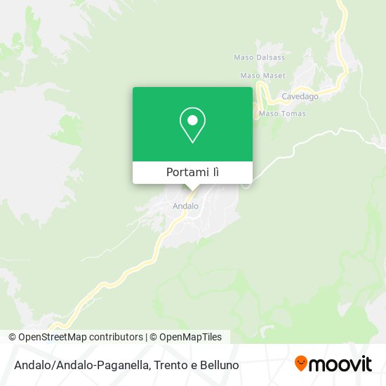 Mappa Andalo/Andalo-Paganella