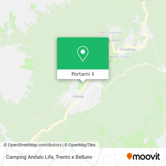 Mappa Camping Andalo Life