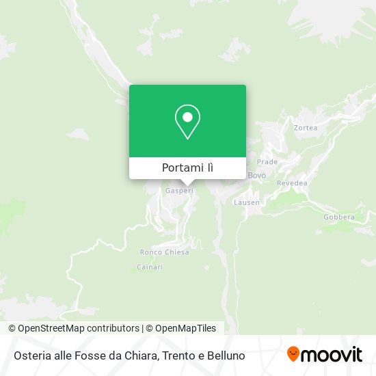 Mappa Osteria alle Fosse da Chiara