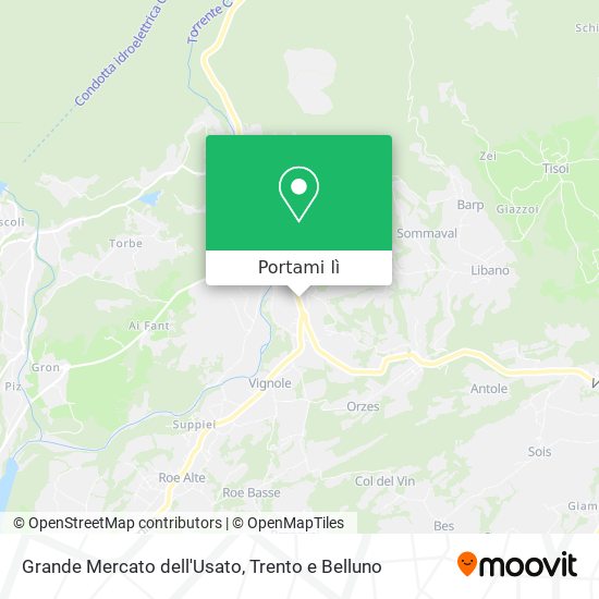 Mappa Grande Mercato dell'Usato
