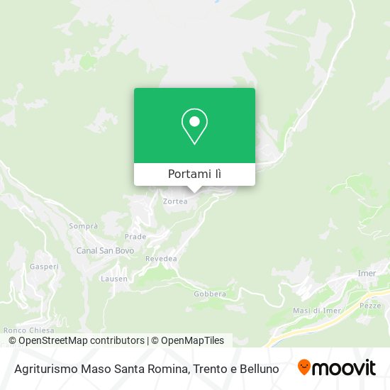 Mappa Agriturismo Maso Santa Romina