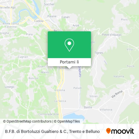 Mappa B.F.B. di Bortoluzzi Gualtiero & C.