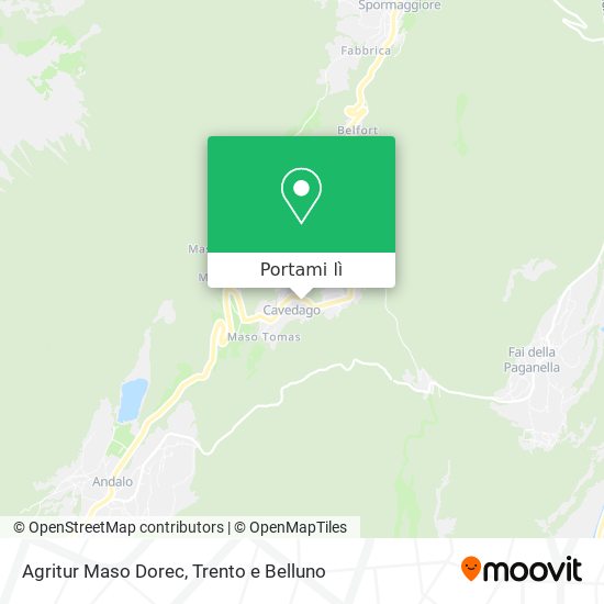 Mappa Agritur Maso Dorec