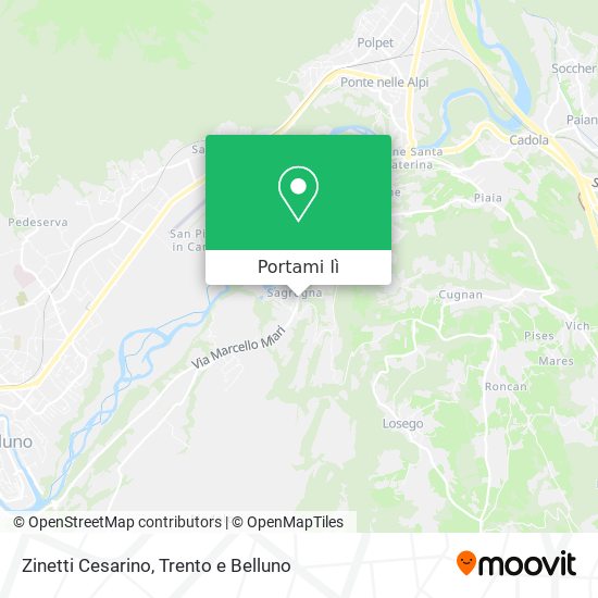 Mappa Zinetti Cesarino