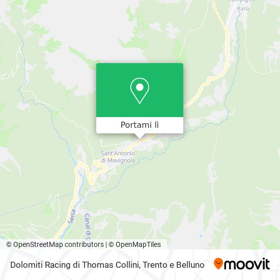 Mappa Dolomiti Racing di Thomas Collini