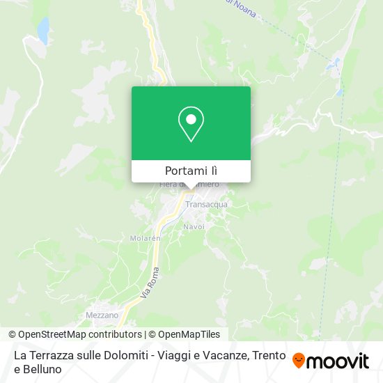 Mappa La Terrazza sulle Dolomiti - Viaggi e Vacanze