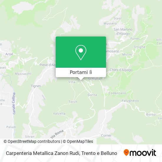 Mappa Carpenteria Metallica Zanon Rudi