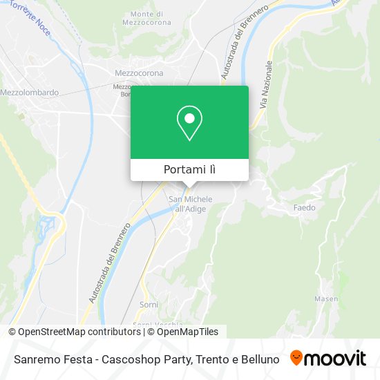 Mappa Sanremo Festa - Cascoshop Party