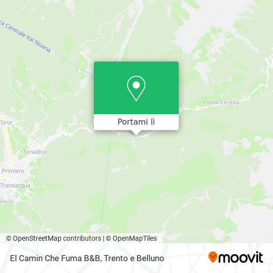 Mappa El Camin Che Fuma B&B
