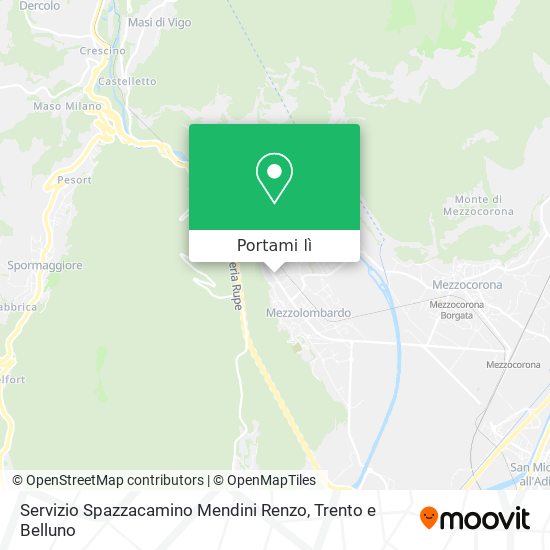 Mappa Servizio Spazzacamino Mendini Renzo