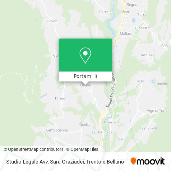 Mappa Studio Legale Avv. Sara Graziadei