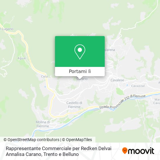 Mappa Rappresentante Commerciale per Redken Delvai Annalisa Carano