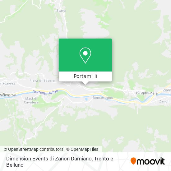 Mappa Dimension Events di Zanon Damiano